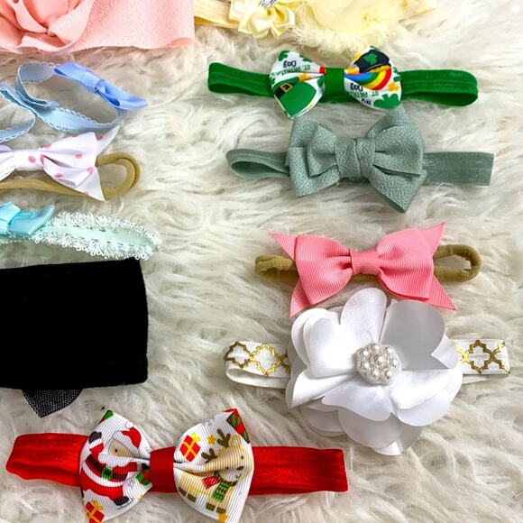 BUNDLED of girls hair accessories headbands bows dress up 14 Pieces - Picture 5 of 5